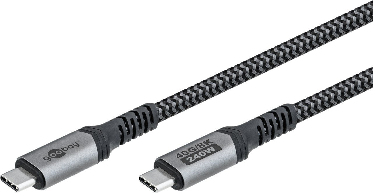 EAN 4040849742132 - Goobay 74213 cable USB 1,8 m USB C Negro, Gris imagen 3