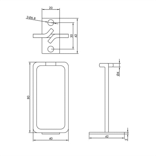 EAN 7630049624719 - ROLINE 26.30.0016 organizador de cables Estante Gancho de soporte para cableado Plata 1 pieza(s) imagen 2