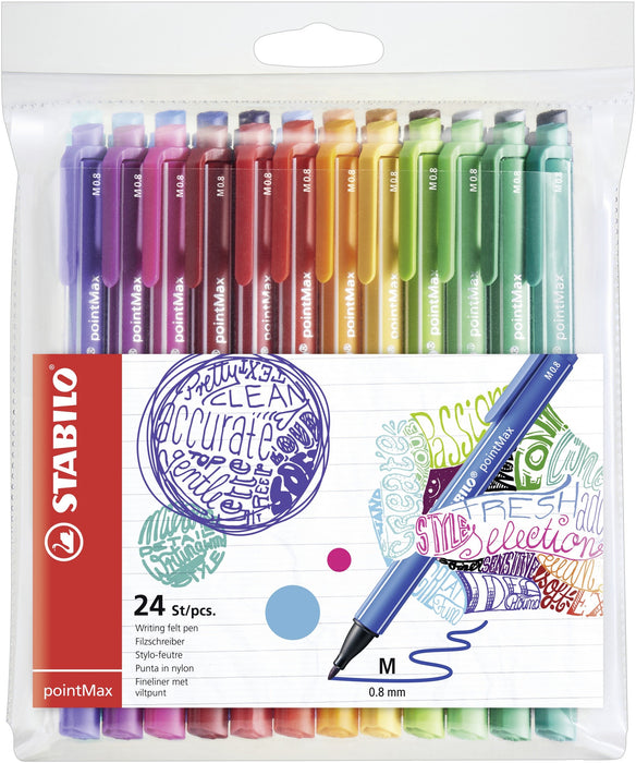 EAN 4006381503693 - STABILO pointMax rotulador de punta fina Medio Multicolor 24 pieza(s) imagen 1