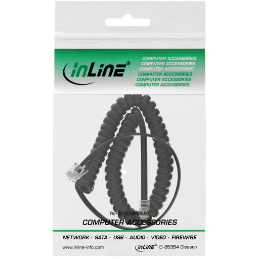 EAN 4043718273379 - InLine 18895I cable telefónico 4 m Negro imagen 2
