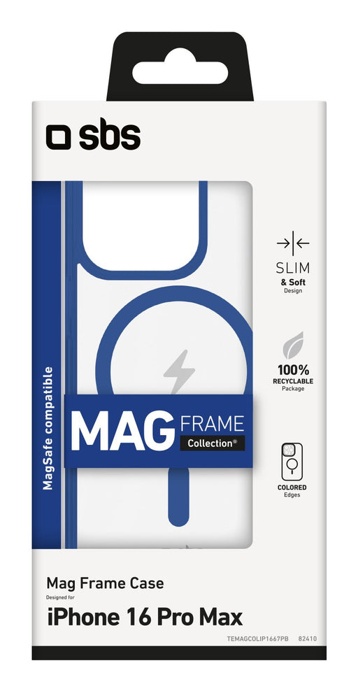 EAN 8018417482410 - SBS TEMAGCOLIP1667PB funda para teléfono móvil 17,5 cm (6.9") Azul, Transparente imagen 2