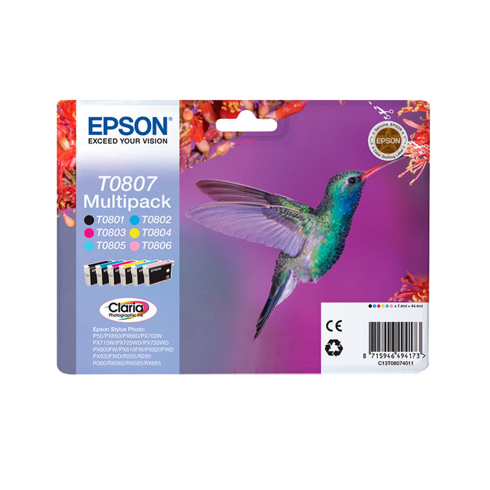 EAN 8715946494197 - Epson Hummingbird T0802 cartucho de tinta 1 pieza(s) Original imagen 3