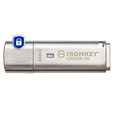 EAN 0740617338898 - Kingston Technology IronKey Locker+ 50 unidad flash USB USB tipo A 3.2 Gen 1 (3.1 Gen 1) Plata imagen 1