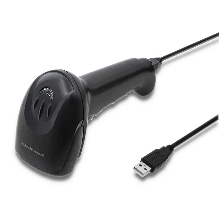 EAN 5901878508665 - Qoltec 50866 lector de código de barras Lector de códigos de barras portátil 1D Laser Negro imagen 3