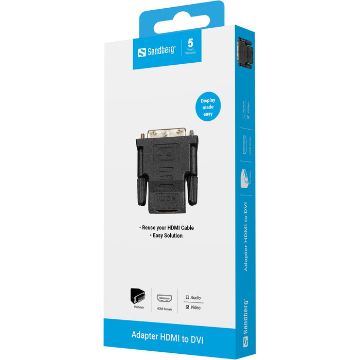 EAN 5705730507397 - Sandberg 507-39 cambiador de género para cable Negro imagen 4