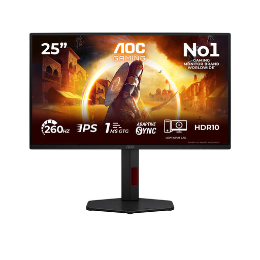 EAN 4038986143462 - AOC G4 25G4ZR pantalla para PC 62,2 cm (24.5") 1920 x 1080 Pixeles LCD Negro, Rojo imagen 1