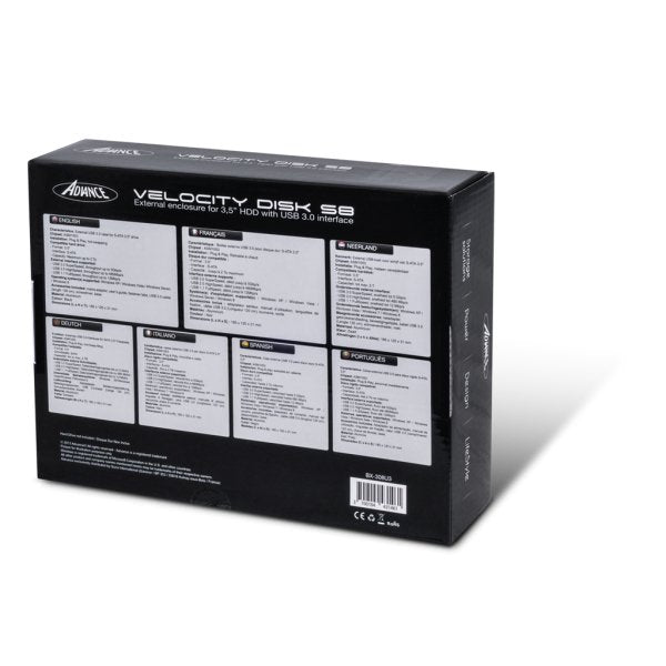 EAN 3700104431461 - ADVANCE BX-308U3 caja para disco duro externo Caja de disco duro (HDD) Negro 3.5" imagen 3
