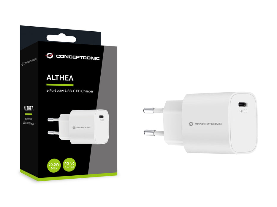 EAN 4015867236451 - Conceptronic ALTHEA14W cargador de dispositivo móvil Universal Blanco Corriente alterna Carga rápida Inte imagen 6