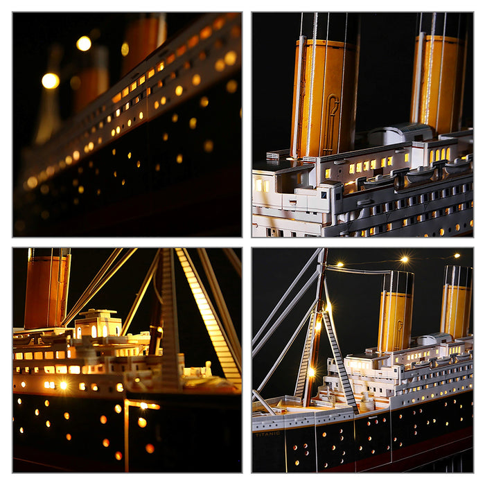 EAN 6944588205218 - CubicFun Titanic LED Puzle 3D 266 pieza(s) Buques imagen 4