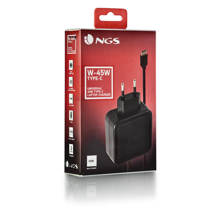 EAN 8435430620085 - NGS ﻿﻿W-45W TYPEC Portátil, Smartphone, Tableta Negro Corriente alterna Interior imagen 6