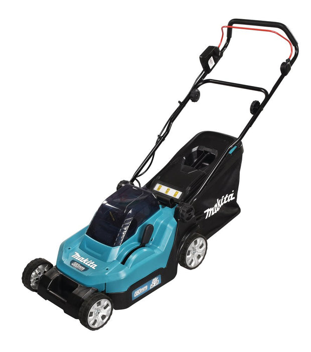 EAN 0088381891134 - Makita DLM382PM2 cortadora de césped Batería Negro, Azul imagen 1