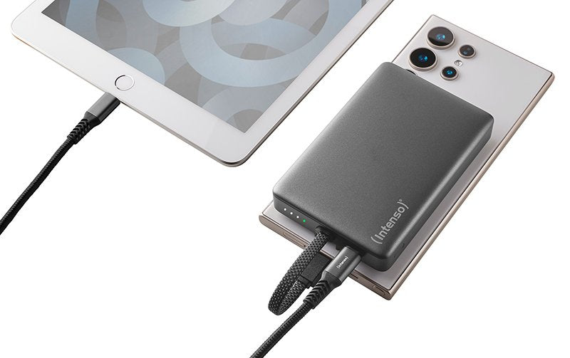 EAN 4034303037612 - Intenso MC10000 Polímero de litio 10000 mAh Cargador inalámbrico Negro, Gris imagen 8