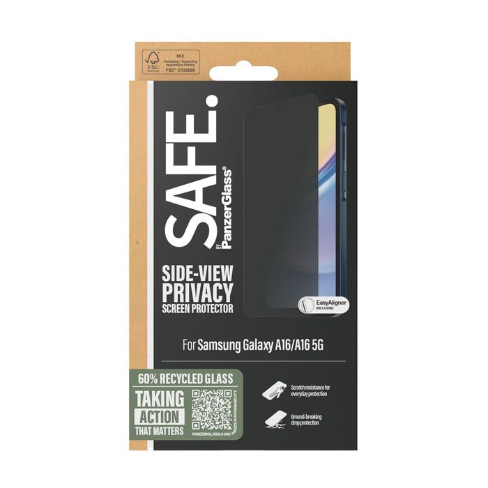 EAN 5715685014932 - PanzerGlass SAFE. by ® Privacy Screen Protector Samsung Galaxy A16 | A16 5G | Ultra-Wide Fit Protector de imagen 3