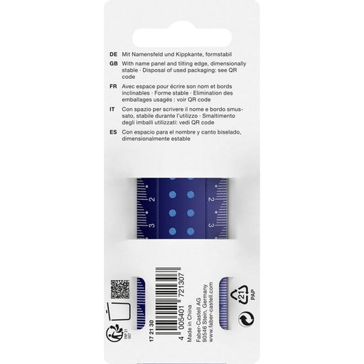 EAN 4005401721307 - Faber-Castell 172130 cirterio Regla de escritorio 300 mm Colores surtidos 1 pieza(s) imagen 1