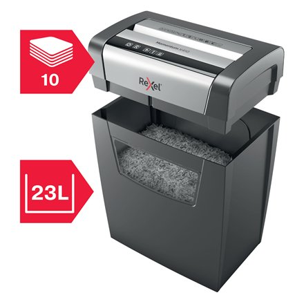 EAN 5028252523240 - Rexel Momentum X410 triturador de papel Corte en partículas Negro, Gris imagen 6