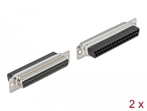 EAN 4043619667222 - DeLOCK 66722 conector D-Sub 37 pin Negro, Plata imagen 1