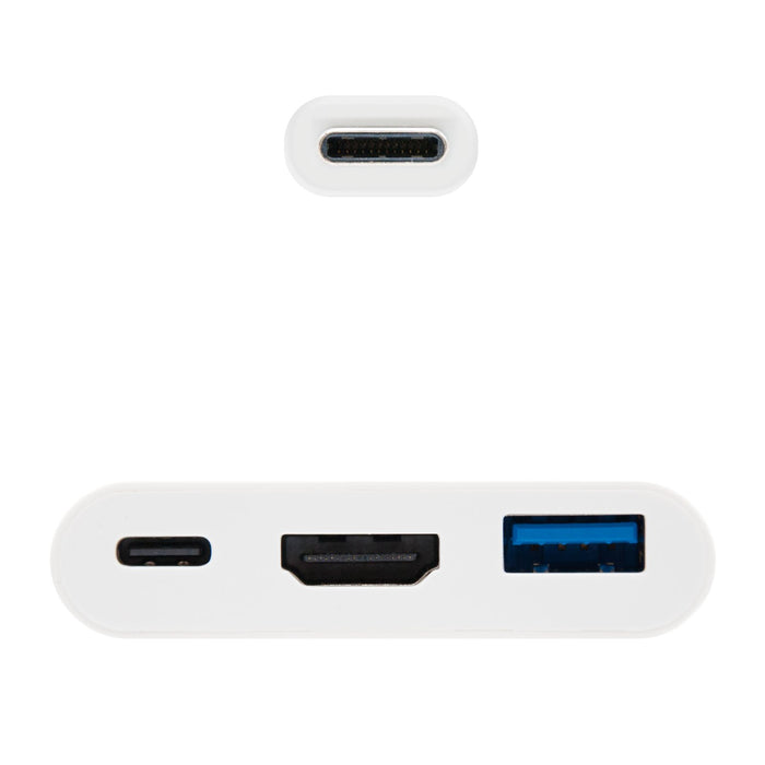 EAN 8433281008212 - Nanocable 10.16.4302 base para portátil y replicador de puertos USB 3.2 Gen 1 (3.1 Gen 1) Type-C Blanco imagen 2