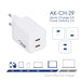 EAN 5906708750658 - Akyga USB Ladegerät 45 W USB-C® Weiß Universal, Reloj inteligente, Tableta, Teléfono, Netbook, Portátil,  imagen 5