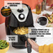 EAN 8713016075628 - Tristar FR-6994 freidora Sencillo 4,5 L Independiente 1500 W Freidora de aire caliente Negro, Plata imagen 25
