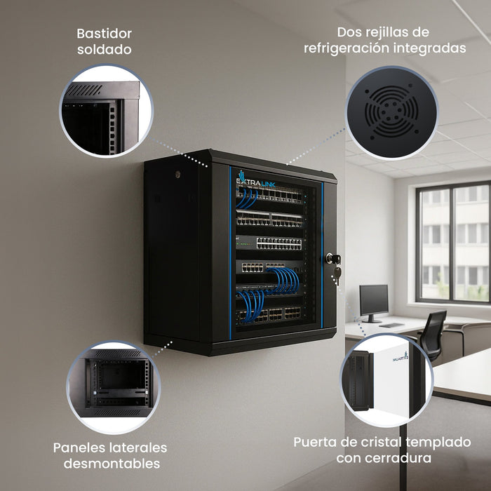 EAN 5902560367232 - Extralink EX.7232 armario rack Bastidor de pared imagen 11