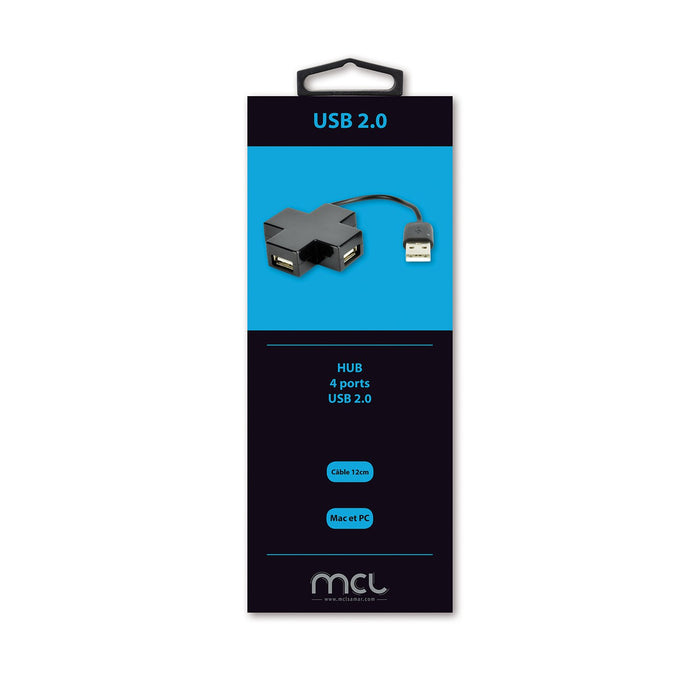 EAN 3700224755652 - MCL USB2-MX104/N hub de interfaz USB 2.0 480 Mbit/s Negro imagen 4