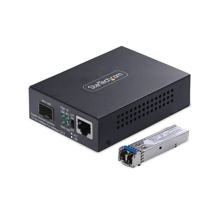 EAN 65030919876 - StarTech.com MCM1110SMLC40 convertidor de medio 2000 Mbit/s 1310 nm Monomodo Negro imagen 1
