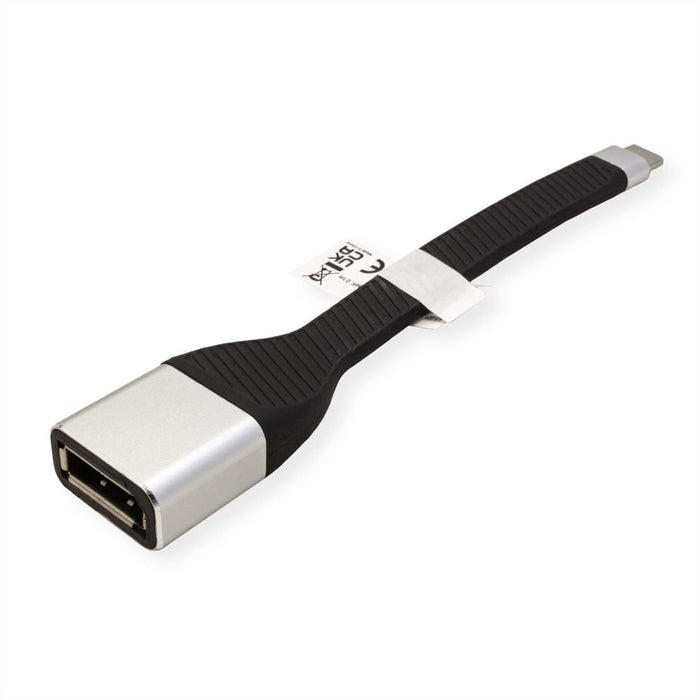 EAN 7630049621428 - ROLINE 12033240 0,13 m USB Tipo C DisplayPort Negro imagen 3