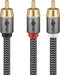 EAN 4040849653032 - Goobay 65303 cable de audio 10 m 2 x RCA RCA Negro, Plata imagen 3