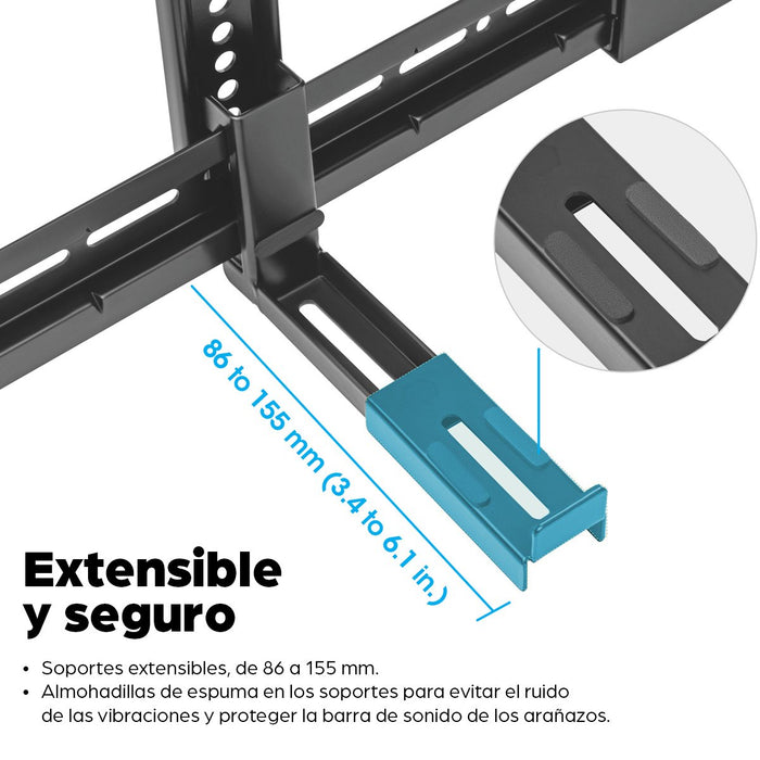 EAN 0766623461849 - Manhattan 461849 soporte de altavoz Pared Plástico, Acero Negro imagen 10