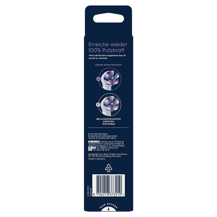 EAN 8700216373210 - Oral-B 373210 cepillo de cabello 2 pieza(s) Blanco imagen 9