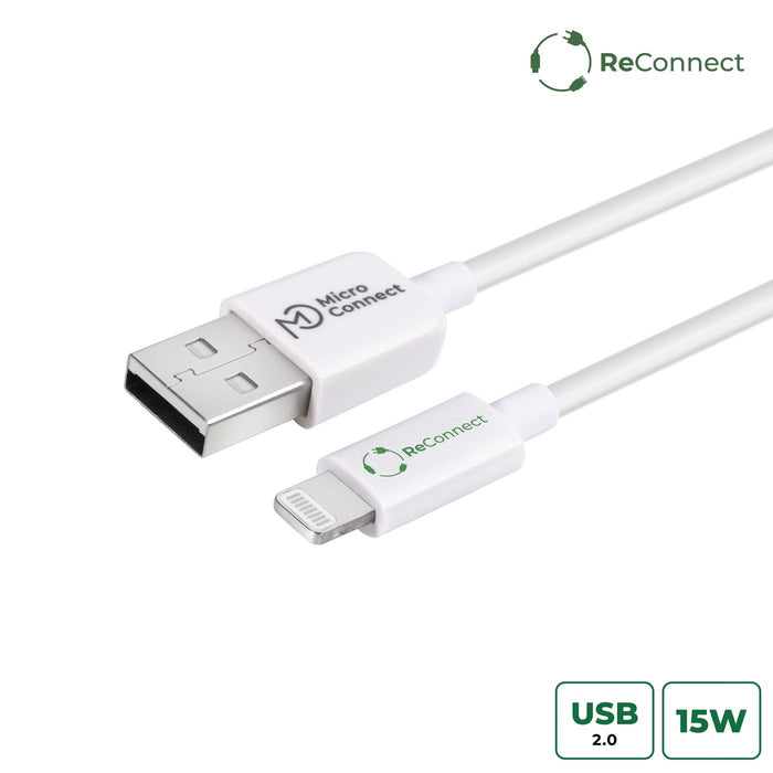EAN 5715063597392 - Microconnect ECO-LIGHTNING0.15 cable de conector Lightning 0,15 m Blanco imagen 1