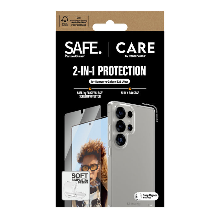 EAN 5715685016127 - PanzerGlass CARE™ by ® 2-in-1 Bundle Samsung Galaxy S25 Ultra Protector de pantalla 1 pieza(s) imagen 3