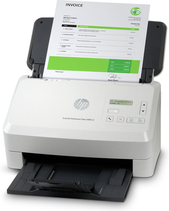 EAN 0193905029969 - HP ScanJet Enterprise Flow 5000 s5 Escáner alimentado con hojas 600 x 600 DPI A4 Blanco imagen 8