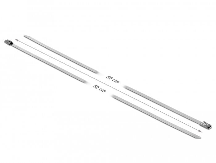 EAN 4043619187706 - DeLOCK 18770 presilla Brida reutilizable Acero inoxidable 10 pieza(s) imagen 3