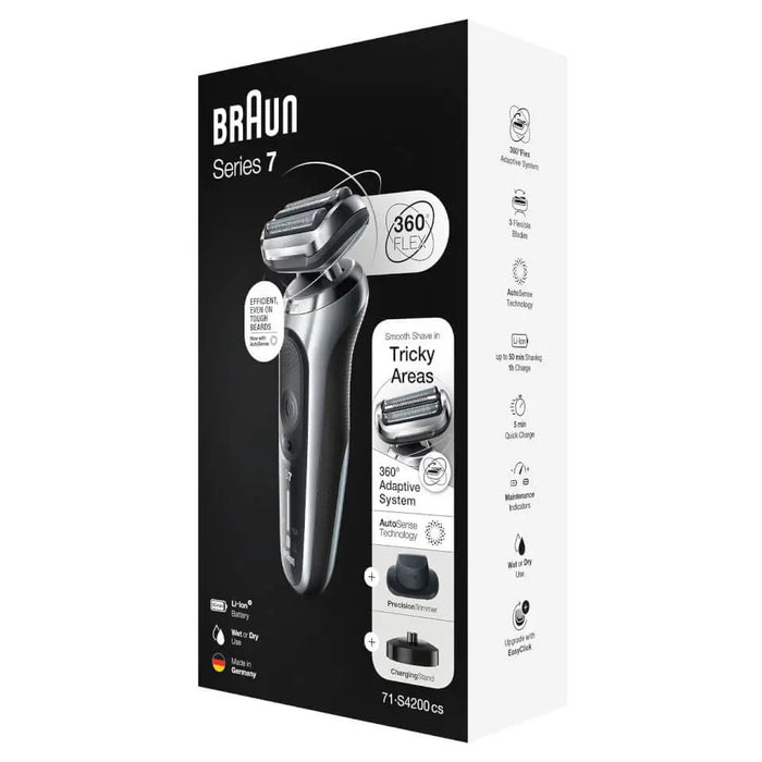 EAN 4210201433729 - Braun Series 7 71-S4200cs Máquina de afeitar de láminas Recortadora Negro imagen 4