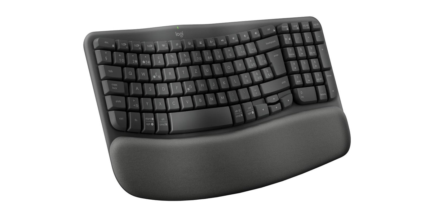 EAN 5099206117242 - Logitech ERGO Wave Keys teclado Oficina RF Wireless + Bluetooth QWERTZ Suizo Grafito imagen 4