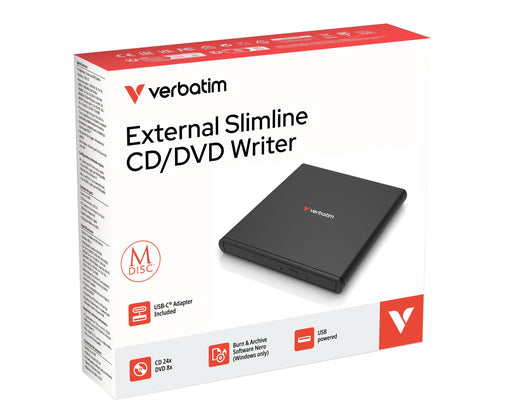 EAN 0023942989387 - Verbatim Slimline CD/DVD unidad de disco óptico DVD-RW Negro imagen 2