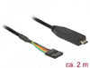 EAN 4043619639472 - DeLOCK 63947 cable de serie Negro 2 m USB 2.0 Type-C 6 pin pin header pitch: 2.54 mm imagen 2