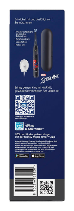 EAN 8700216932820 - Oral-B iO Kids Spiderman Niño Cepillo dental giratorio Negro imagen 5