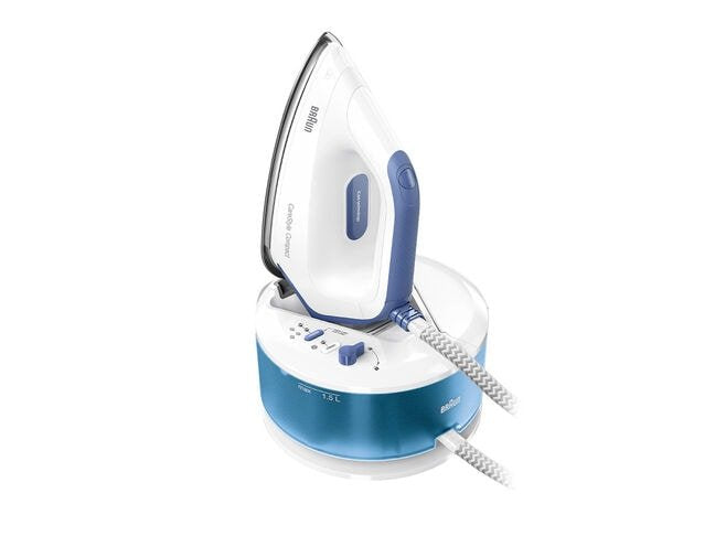 EAN 8021098280602 - Braun CareStyle Compact IS 2143 BL 2400 W 1,5 L EloxalPlus soleplate Azul, Blanco imagen 1