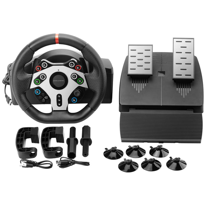 EAN 8435693115496 - Mars Gaming MWHRSXTWO mando y volante Negro USB Volante + Pedales Analógico Playstation 3, PlayStation 4, imagen 14