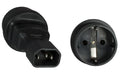 EAN 5711783344605 - Microconnect PE14CEEAD adaptador de enchufe eléctrico C14 Tipo F Negro imagen 1