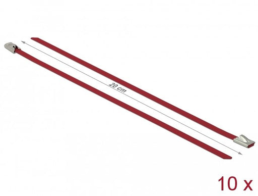 EAN 4043619187775 - DeLOCK 18777 presilla Acero Rojo 10 pieza(s) imagen 2
