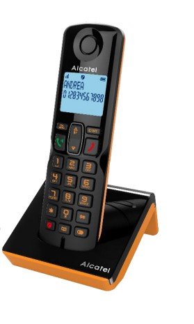 EAN 3700601425406 - Alcatel S280 SOLO ORANGE Teléfono DECT Identificador de llamadas Negro, Naranja imagen 1