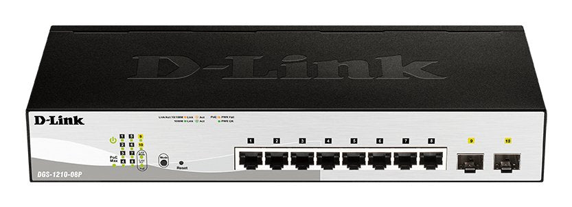 EAN 0790069391958 - D-Link DGS-1210-08P switch Gestionado L2/L3 Gigabit Ethernet (10/100/1000) Energía sobre Ethernet (PoE) N imagen 1