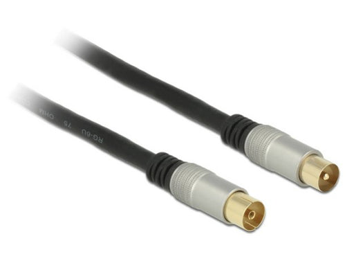 EAN 4043619889464 - DeLOCK 88946 cable coaxial RG-6/U 2 m IEC Negro imagen 1