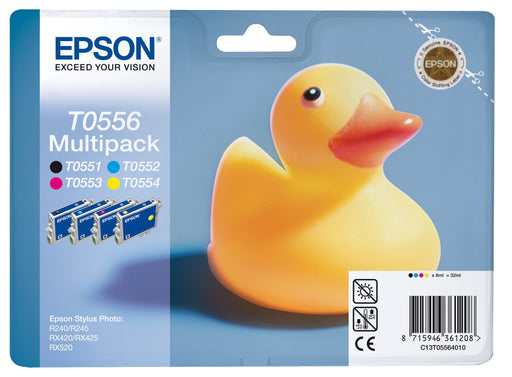 EAN 8715946361208 - Epson Duck T0556 cartucho de tinta 1 pieza(s) Original Negro, Cian, Magenta, Amarillo imagen 1