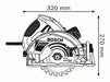 EAN 3165140607629 - Bosch 0 601 668 900 sierra circular portátil 19 cm 5000 RPM 1800 W imagen 2