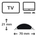 EAN 4047443508522 - Hama 00220984 organizador de cables Universal Panel guíacables Blanco 1 pieza(s) imagen 3