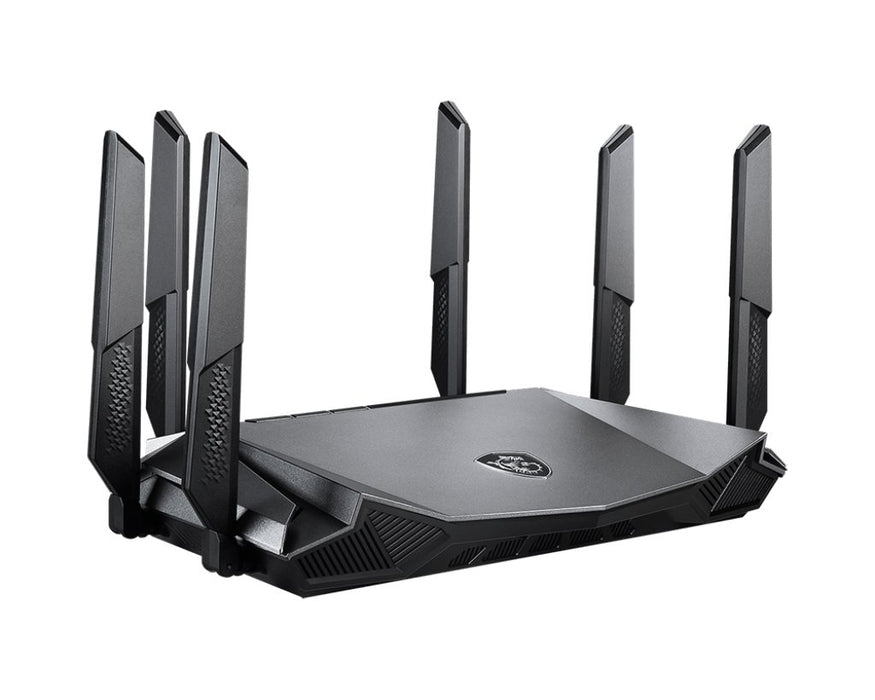 EAN 4719072983345 - MSI RadiX AX6600 WiFi 6 Tri-Band router inalámbrico Gigabit Ethernet Tribanda (2,4 GHz/5 GHz/5 GHz) Negro imagen 3